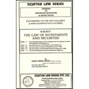 Sujatha's Law of Investments and Securities For B.S.L & L.L.B by Gade Veera Reddy